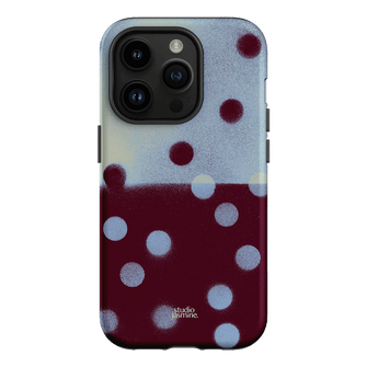 Plum Polka Dot Printed Phone Cases iPhone 14 Pro / Armoured by Jasmine Dowling - The Dairy