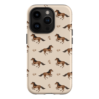 Running Horse Printed Phone Cases iPhone 14 Pro / Armoured by Kasiags Art - The Dairy