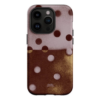 Rust Polka Dot Printed Phone Cases iPhone 14 Pro / Armoured by Jasmine Dowling - The Dairy