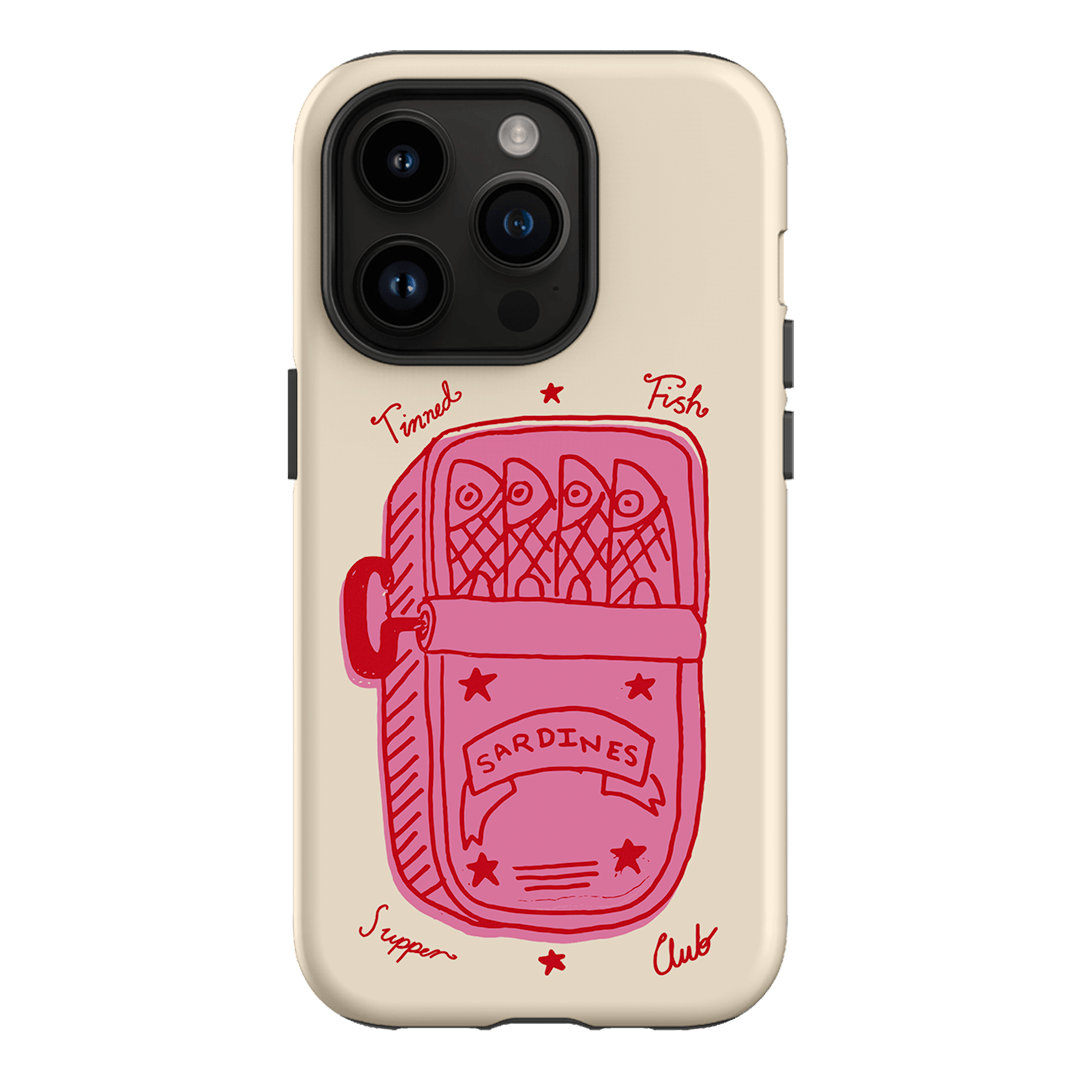 Sardine Social Red Printed Phone Cases iPhone 14 Pro / Armoured by The Dairy - The Dairy