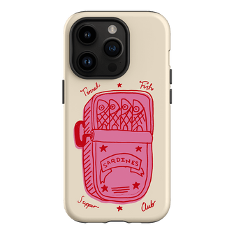 Sardine Social Red Printed Phone Cases iPhone 14 Pro / Armoured by The Dairy - The Dairy