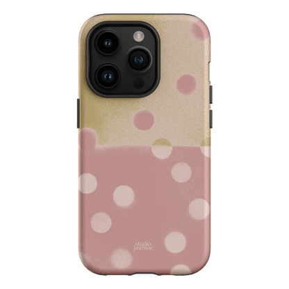 Strawberry Polka Dot Printed Phone Cases iPhone 14 Pro / Armoured by Jasmine Dowling - The Dairy