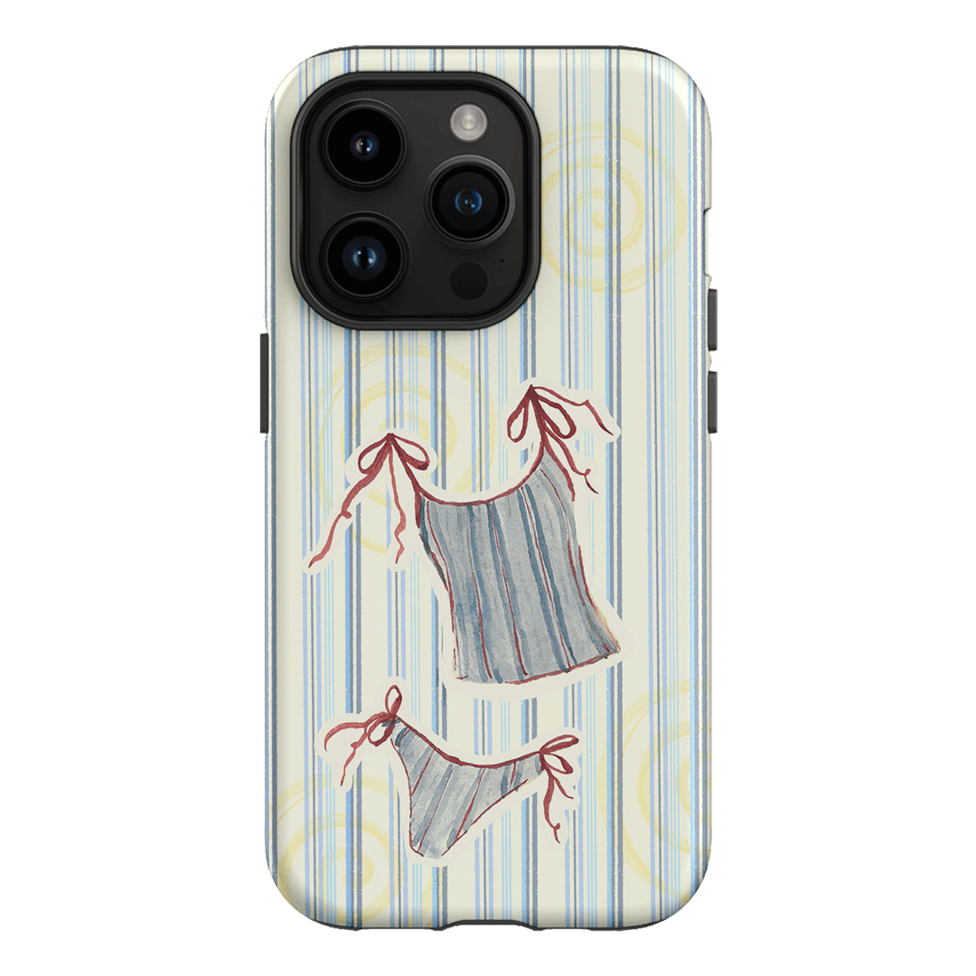 Stripe Tankini Printed Phone Cases iPhone 14 Pro / Armoured by Kayla Carr - The Dairy