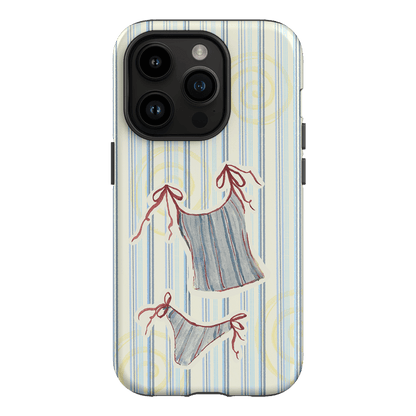 Stripe Tankini Printed Phone Cases iPhone 14 Pro / Armoured by Kayla Carr - The Dairy