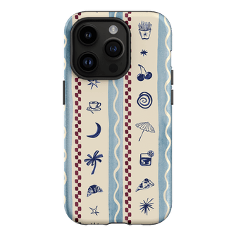 Summer Snacks Blue Printed Phone Cases iPhone 14 Pro / Armoured by Charlie Taylor - The Dairy