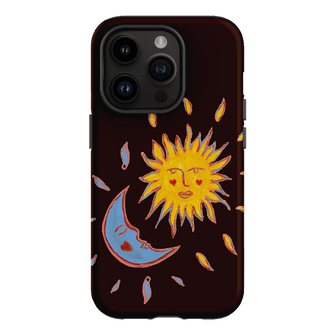 Sun & Moon Plum Printed Phone Cases iPhone 14 Pro / Armoured by BG. Studio - The Dairy