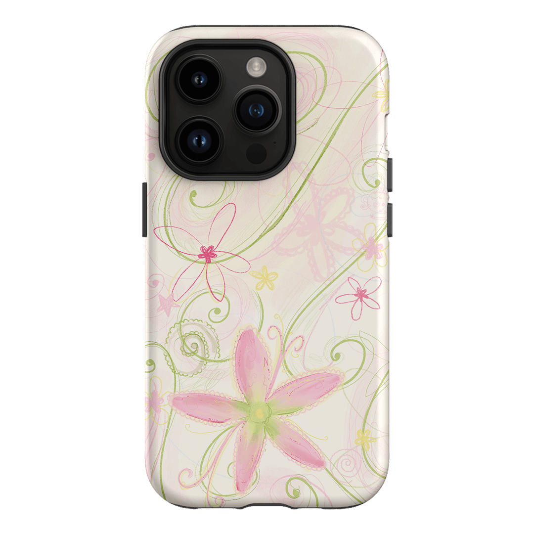 Swirl Pink Printed Phone Cases iPhone 14 Pro / Armoured by Kayla Carr - The Dairy