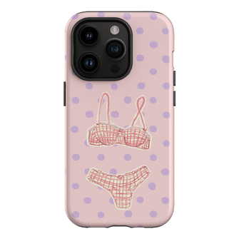 Vintage Gingham Printed Phone Cases iPhone 14 Pro / Armoured by Kayla Carr - The Dairy