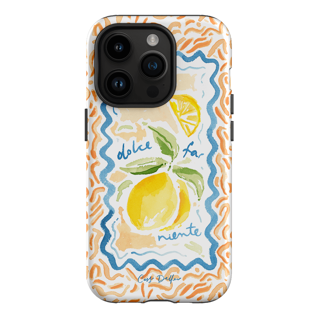Dolce Far Niente Printed Phone Cases iPhone 14 Pro / Armoured by Cass Deller - The Dairy
