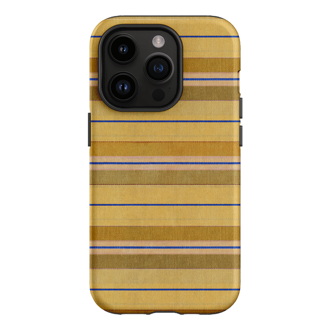 Golden Stripe Printed Phone Cases iPhone 14 Pro / Armoured by Fenton & Fenton - The Dairy