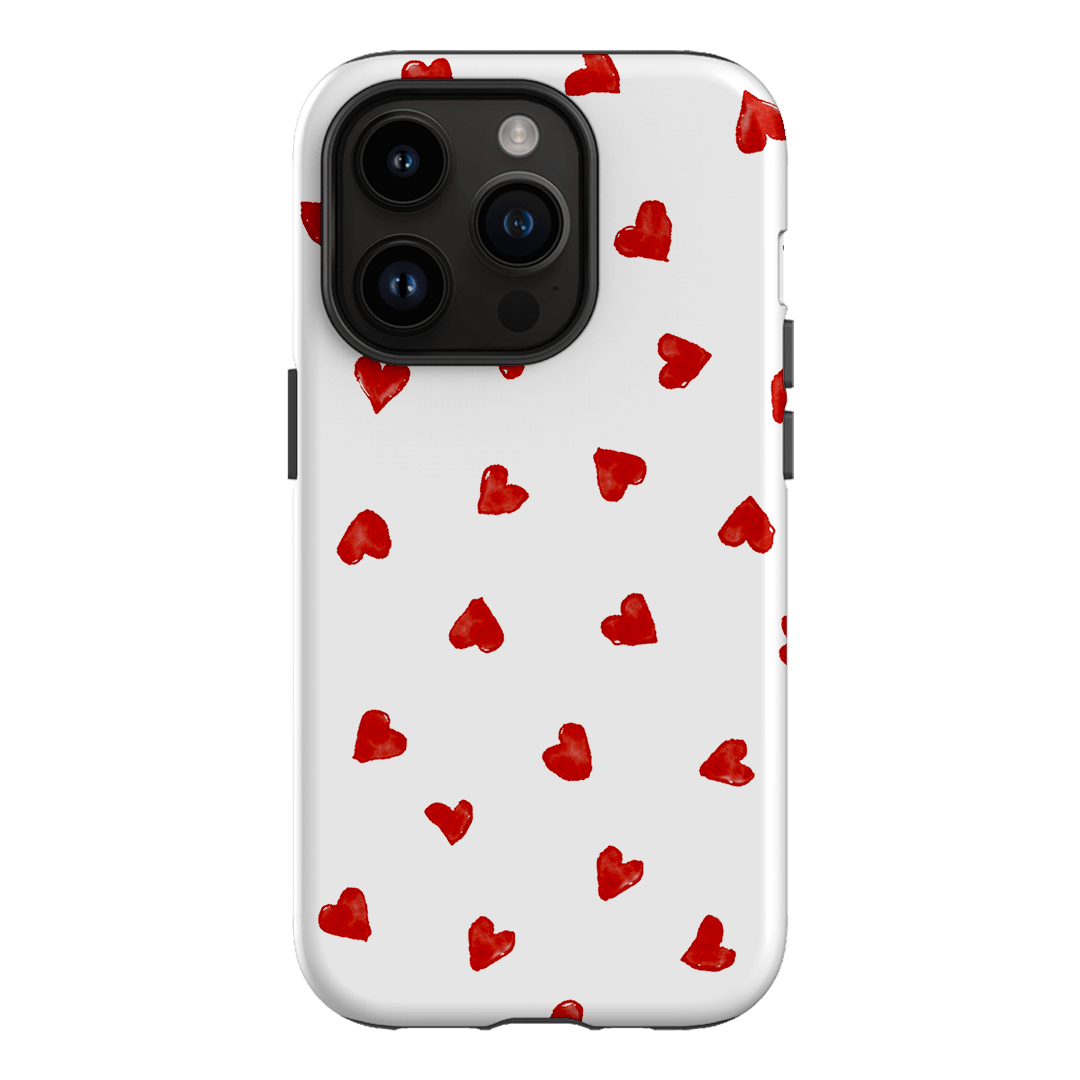 Love Hearts Printed Phone Cases iPhone 14 Pro / Armoured by Oak Meadow - The Dairy