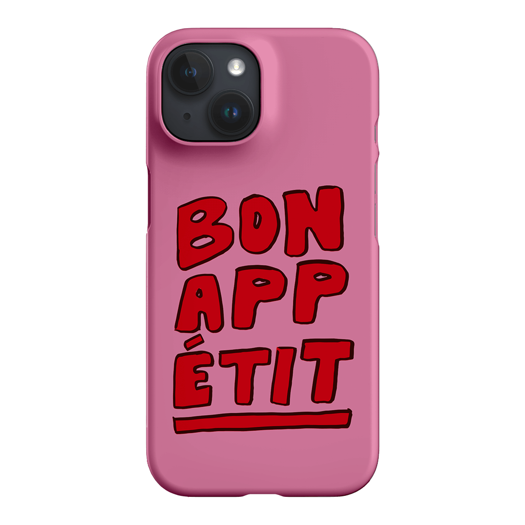 Bon Appetit Red Printed Phone Cases iPhone 15 / Snap by The Dairy - The Dairy