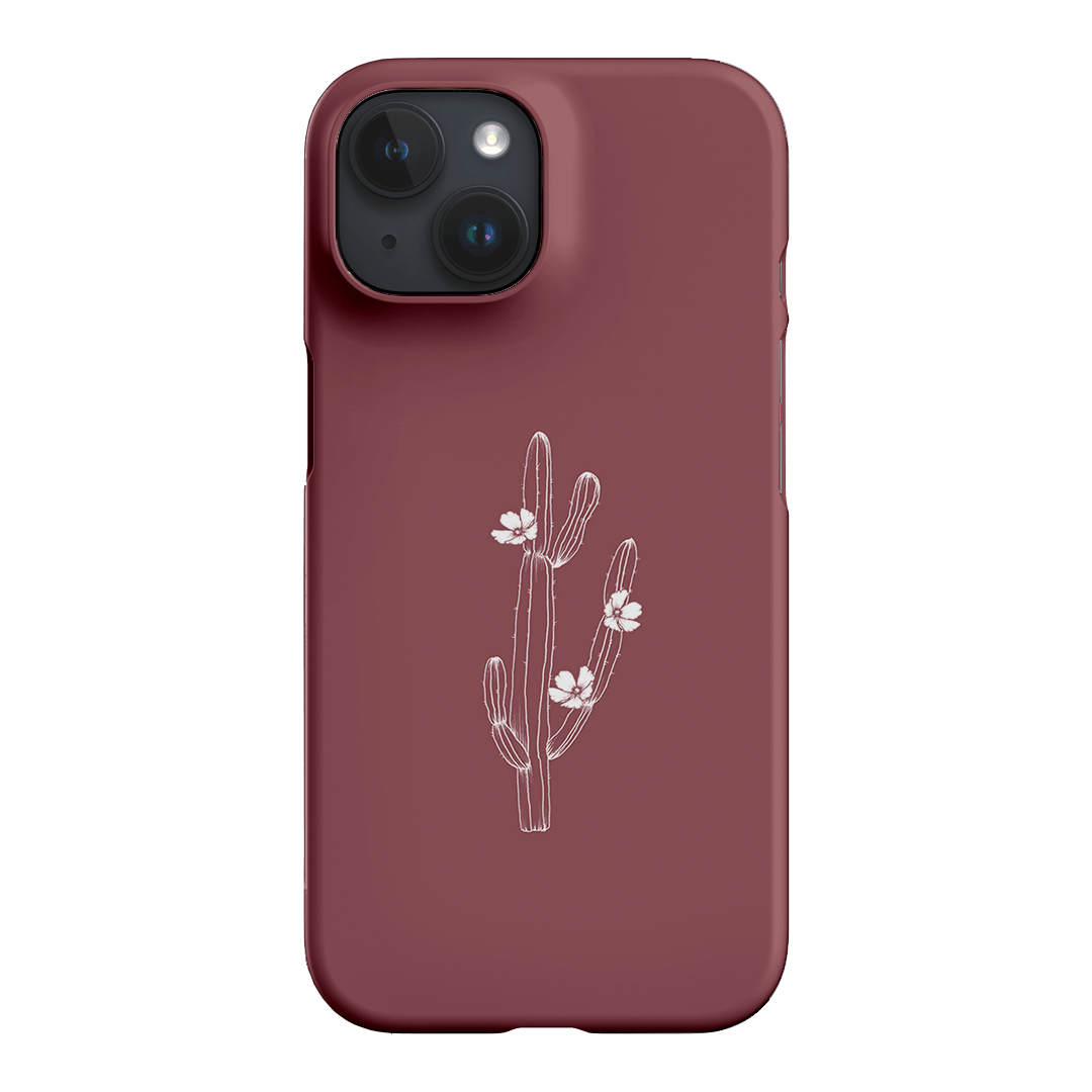 Cactus Flower Printed Phone Cases iPhone 15 / Snap by Typoflora - The Dairy