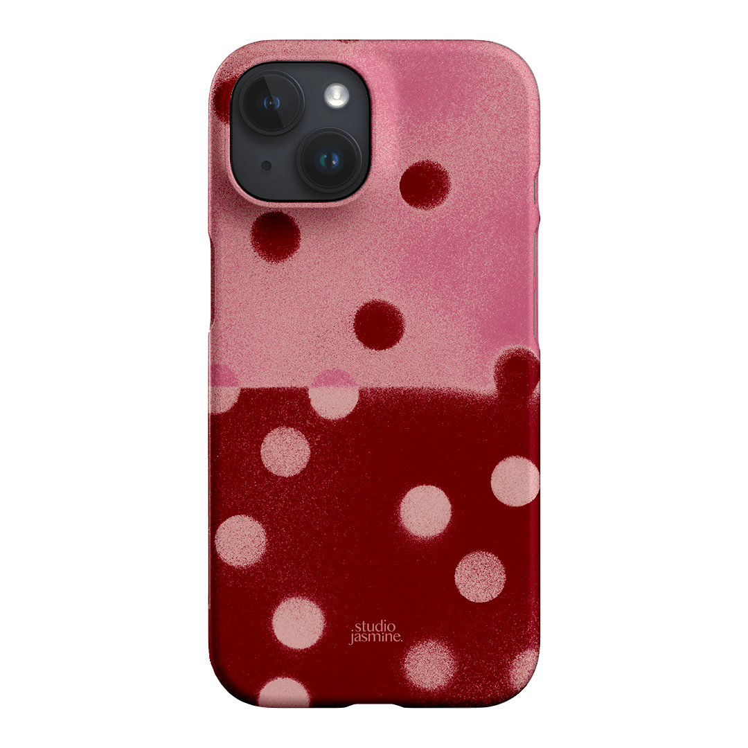 Cherry Polka Dot Printed Phone Cases iPhone 15 / Snap by Jasmine Dowling - The Dairy