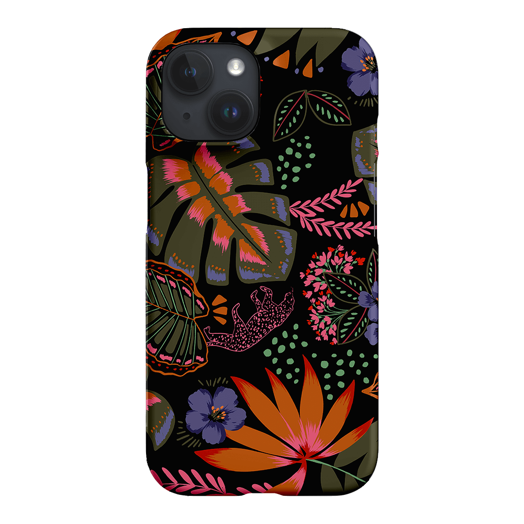 Jungle Leopard Printed Phone Cases iPhone 15 / Snap by Charlie Taylor - The Dairy