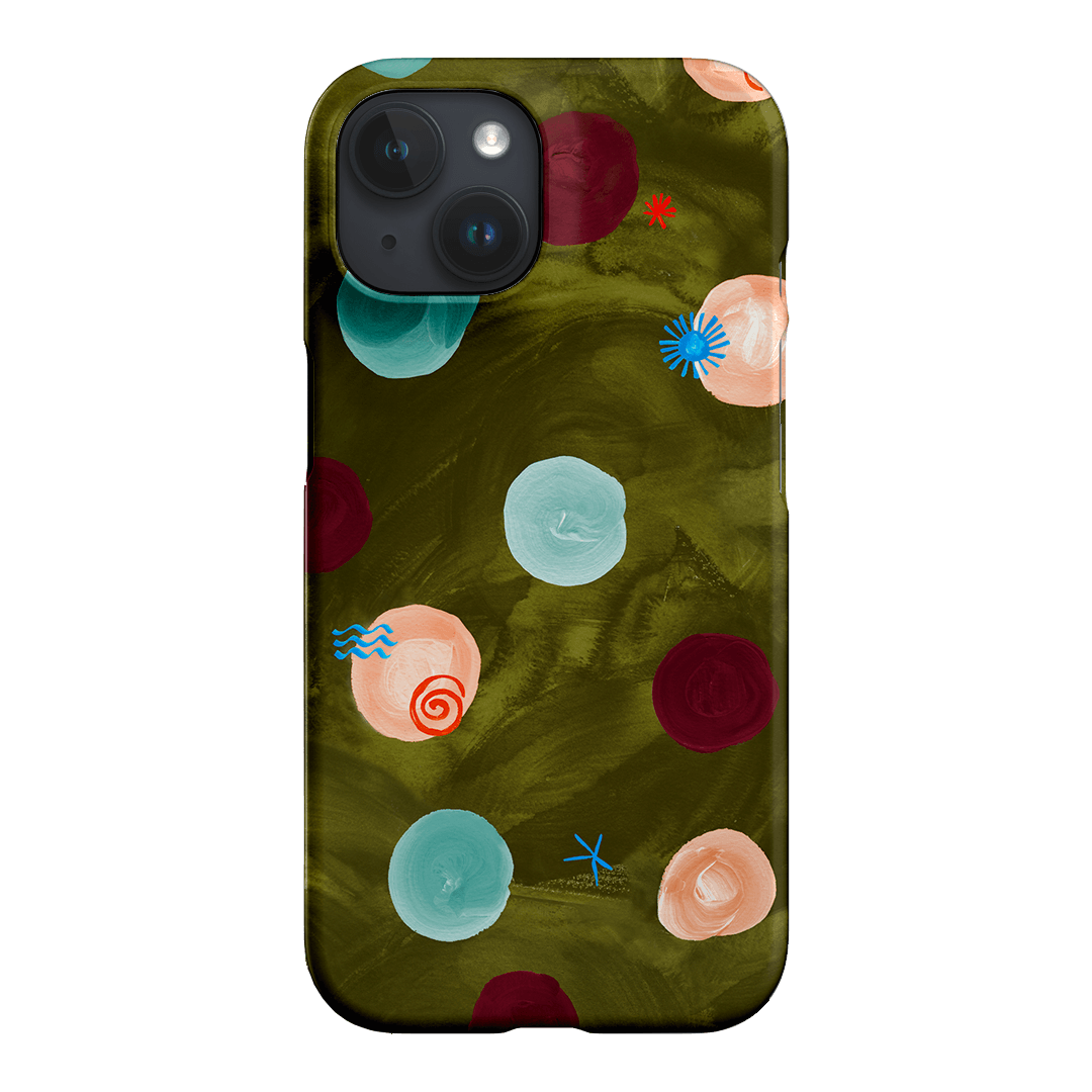 Olive Spot Printed Phone Cases iPhone 15 / Snap by Charlie Taylor - The Dairy