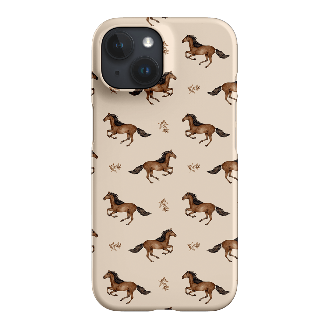 Running Horse Printed Phone Cases iPhone 15 / Snap by Kasiags Art - The Dairy