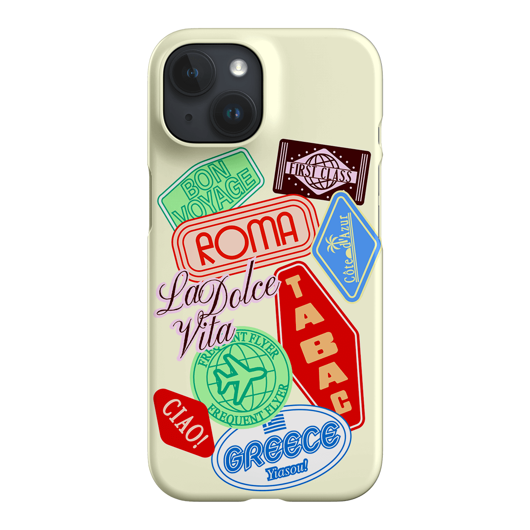 Well Travelled Printed Phone Cases iPhone 15 / Snap by The Dairy - The Dairy