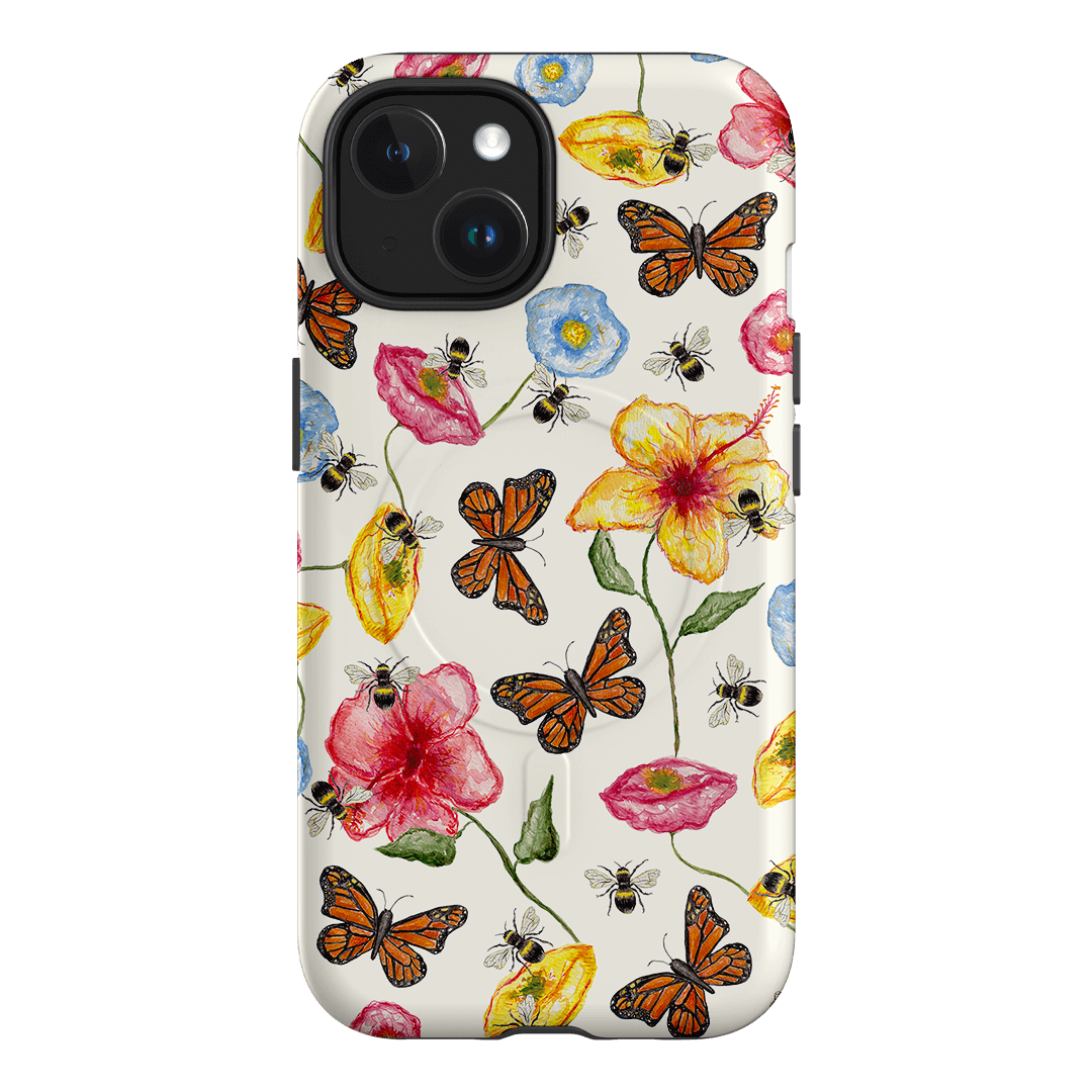 Butterflies & Bees Printed Phone Cases iPhone 15 / Armoured MagSafe by BG. Studio - The Dairy