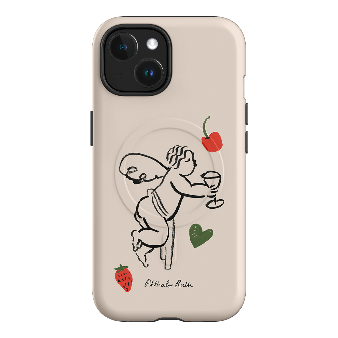 Cherub Printed Phone Cases iPhone 15 / Armoured MagSafe by Phthalo Ruth - The Dairy