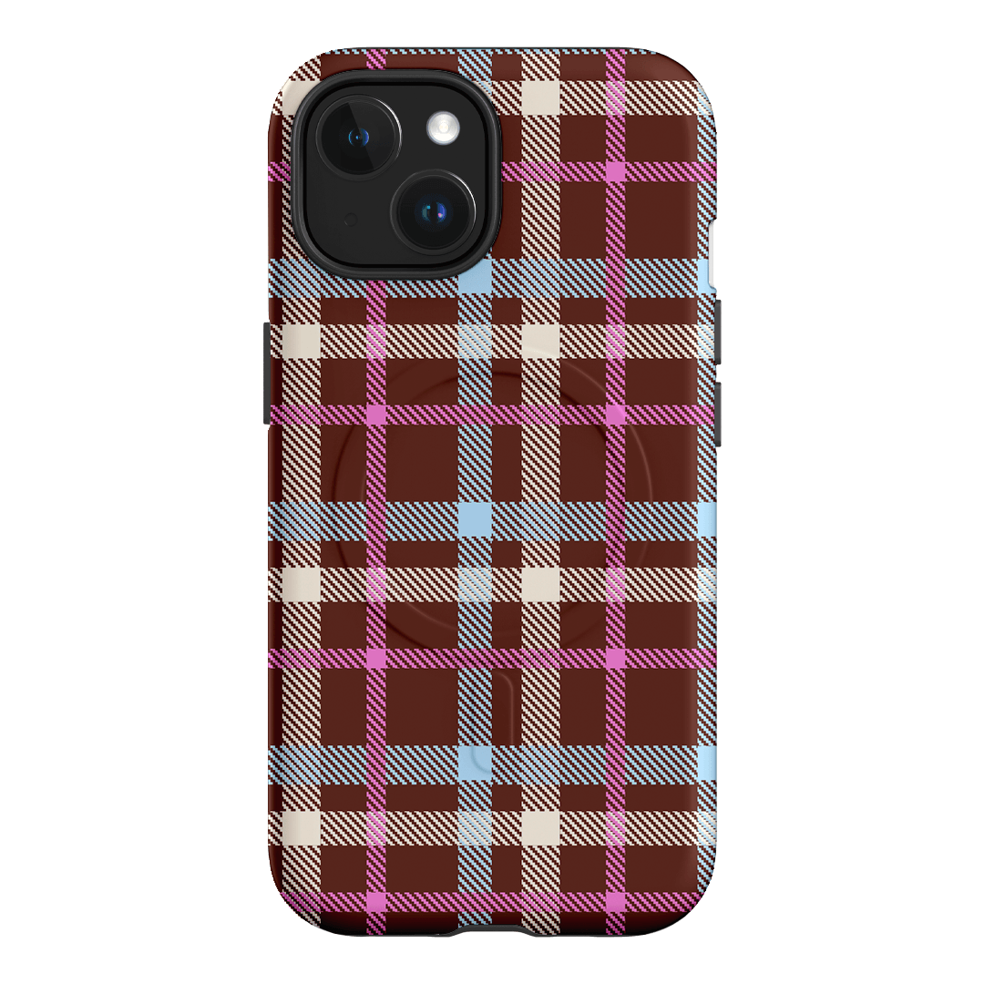 Confetti Plaid Printed Phone Cases iPhone 15 / Armoured MagSafe by The Dairy - The Dairy
