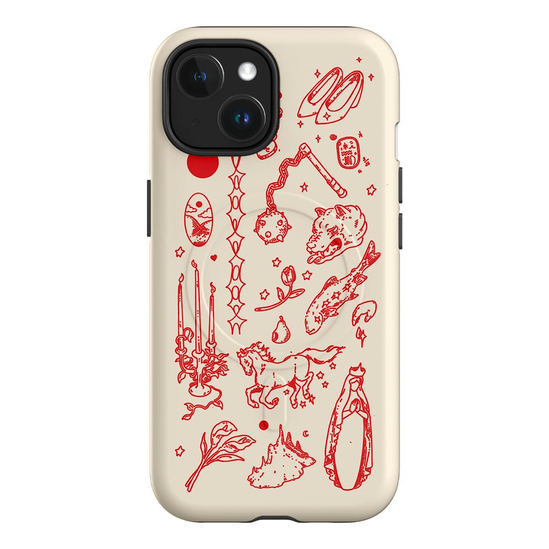 Dreamcore Cream Printed Phone Cases iPhone 15 / Armoured MagSafe by Easty Beasty - The Dairy