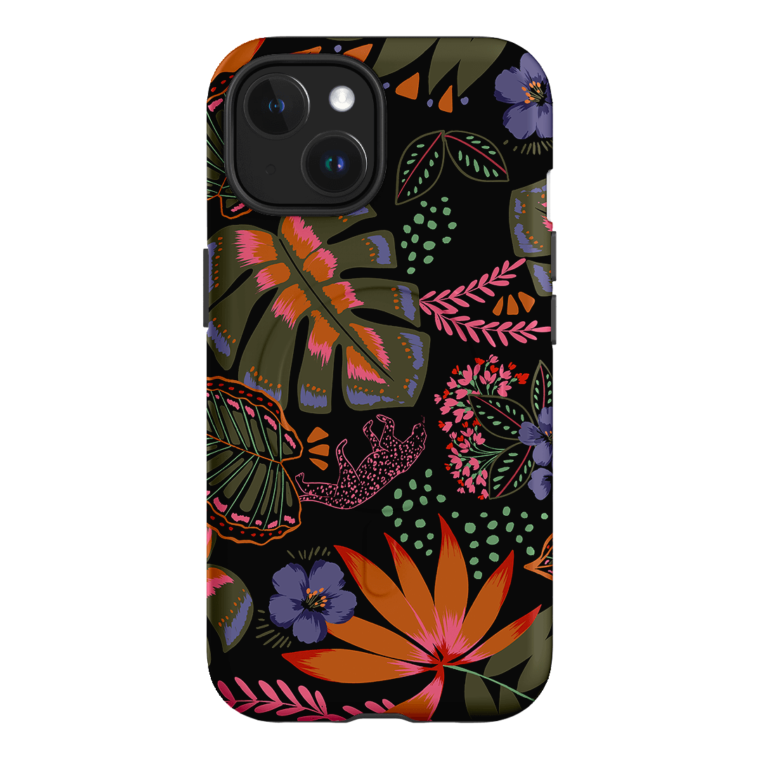 Jungle Leopard Printed Phone Cases iPhone 15 / Armoured MagSafe by Charlie Taylor - The Dairy