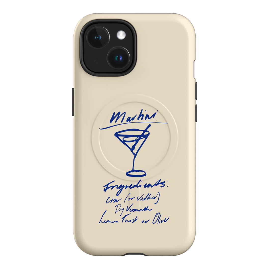 Martini Mood Cream Printed Phone Cases iPhone 15 / Armoured MagSafe by The Dairy - The Dairy