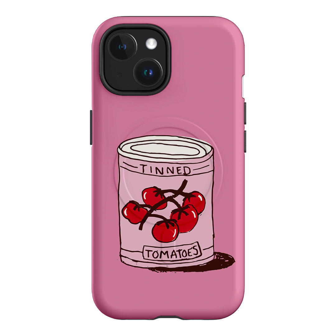 Saucy Pink Printed Phone Cases iPhone 15 / Armoured MagSafe by The Dairy - The Dairy