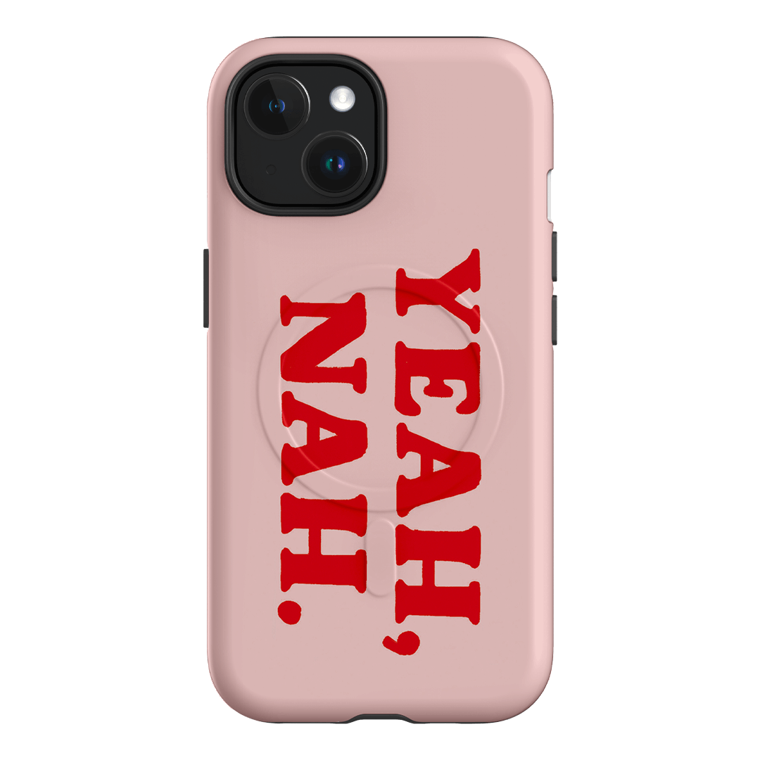 Yeah Nah Printed Phone Cases iPhone 15 / Armoured MagSafe by Jasmine Dowling - The Dairy