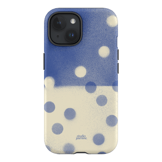 Bleu Polka Dot Printed Phone Cases iPhone 15 / Armoured by Jasmine Dowling - The Dairy