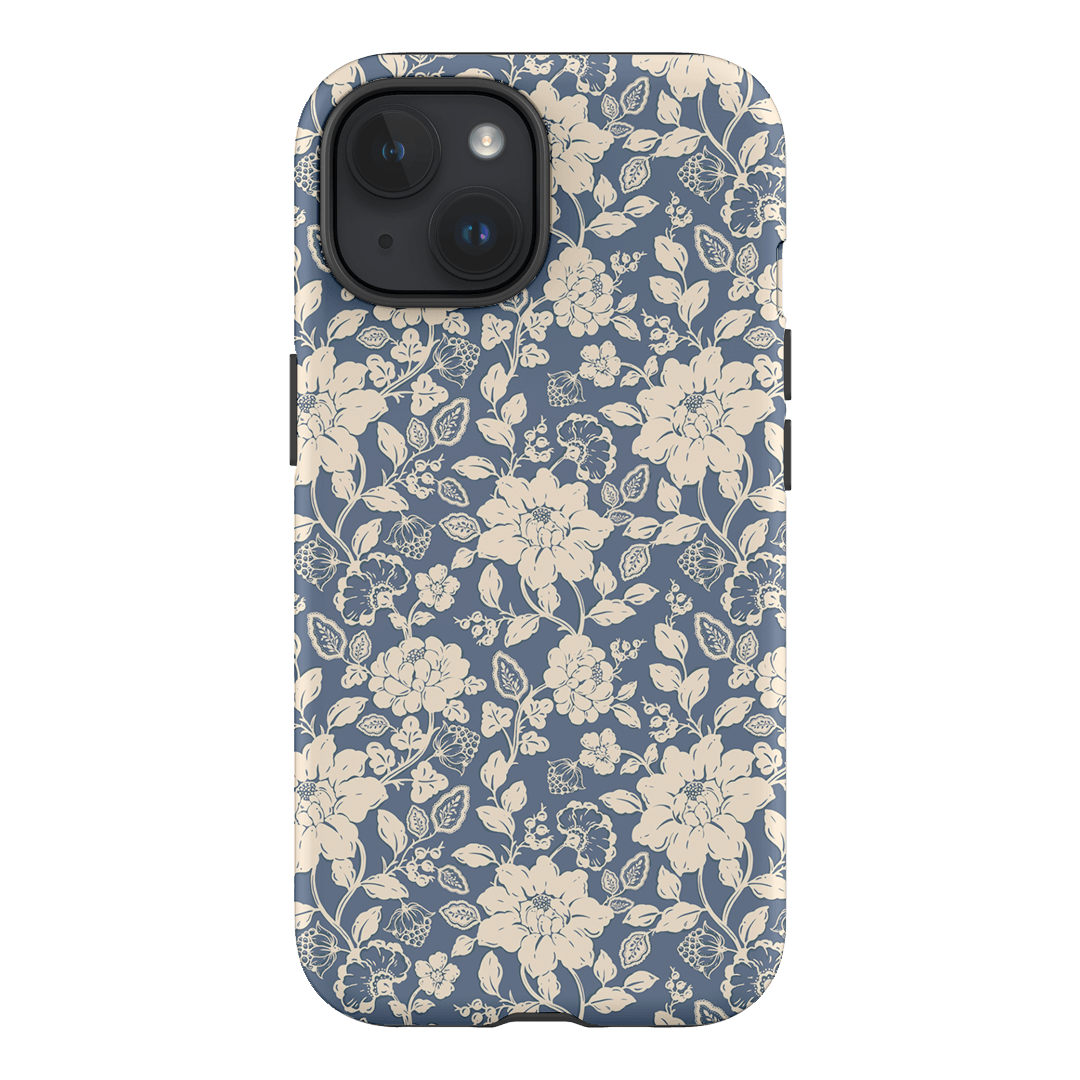 Blue Garden Printed Phone Cases iPhone 15 / Armoured by Kasiags Art - The Dairy