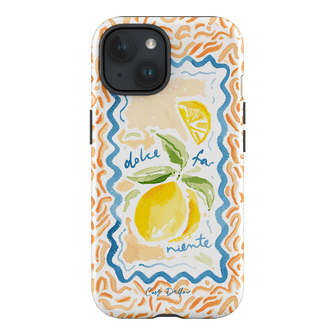 Dolce Far Niente Printed Phone Cases iPhone 15 / Armoured by Cass Deller - The Dairy