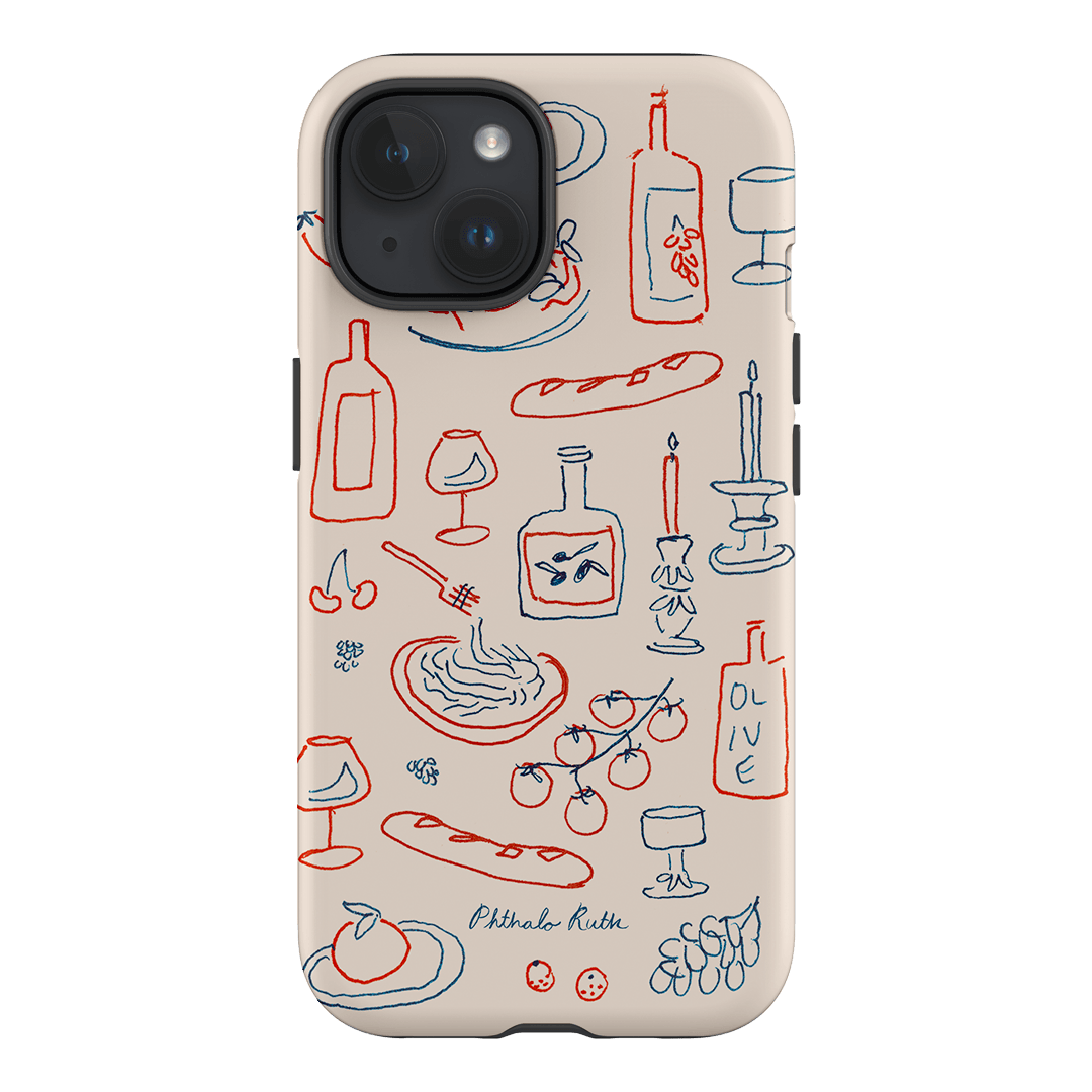 Italian Fare Printed Phone Cases iPhone 15 / Armoured by Phthalo Ruth - The Dairy