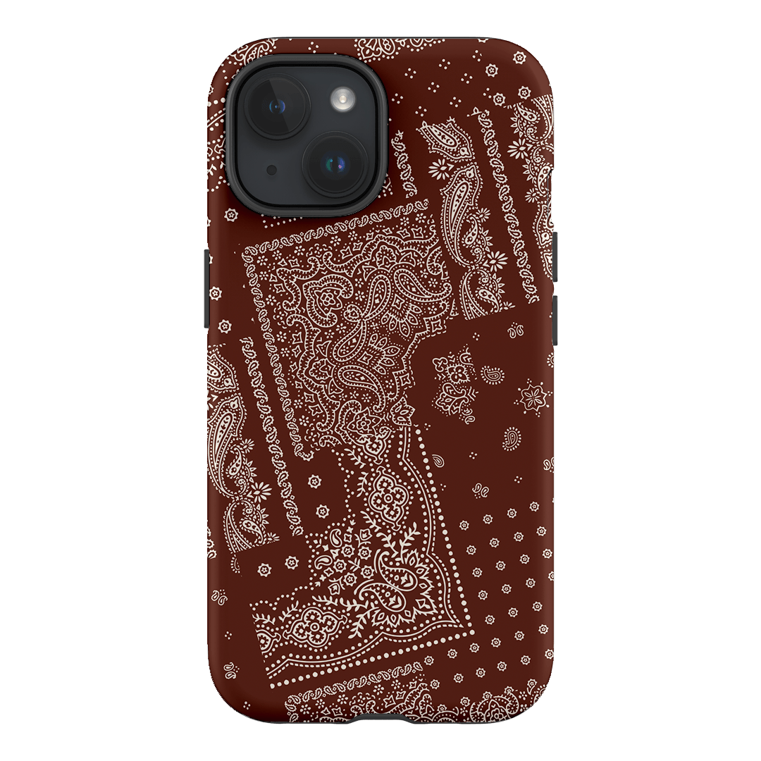 Paisley Cinnamon Printed Phone Cases iPhone 15 / Armoured by The Dairy - The Dairy