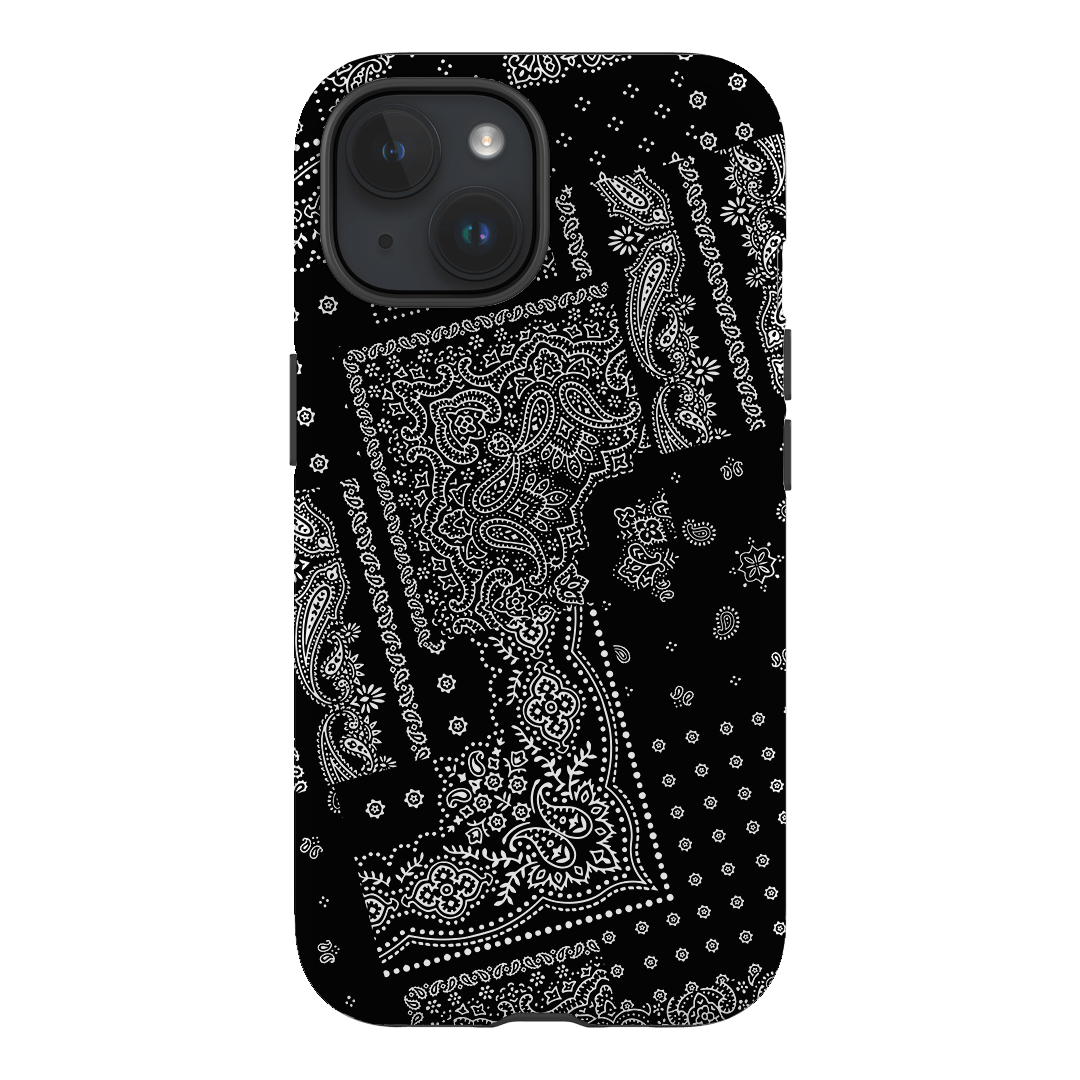 Paisley Noir Printed Phone Cases iPhone 15 / Armoured by The Dairy - The Dairy