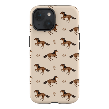 Running Horse Printed Phone Cases iPhone 15 / Armoured by Kasiags Art - The Dairy