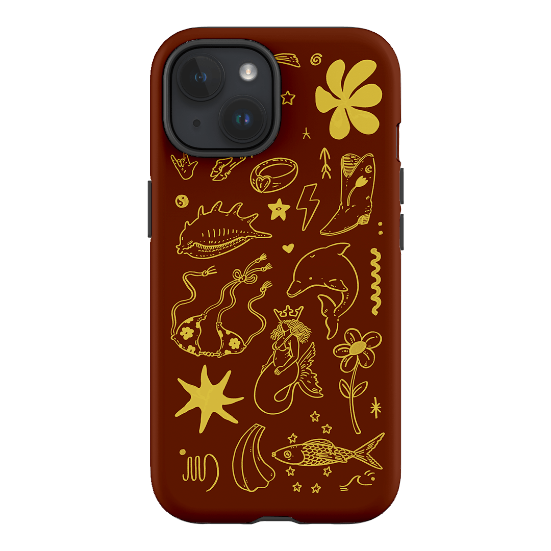 Spiced Cowboy Chocolate Printed Phone Cases iPhone 15 / Armoured by Easty Beasty - The Dairy