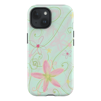 Swirl Blue Printed Phone Cases iPhone 15 / Armoured by Kayla Carr - The Dairy