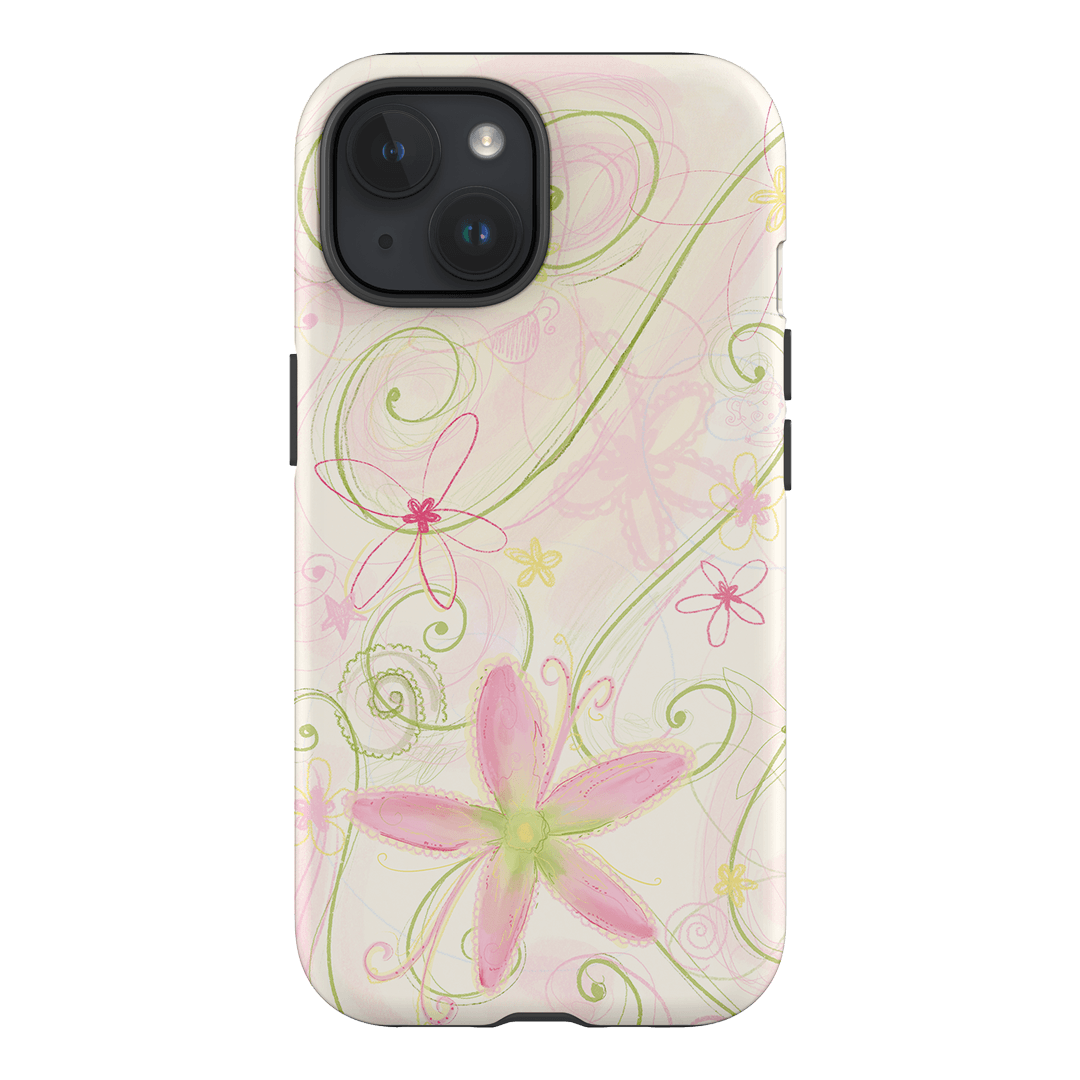 Swirl Pink Printed Phone Cases iPhone 15 / Armoured by Kayla Carr - The Dairy