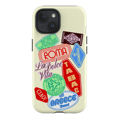 Well Travelled Printed Phone Cases iPhone 15 / Armoured by The Dairy - The Dairy