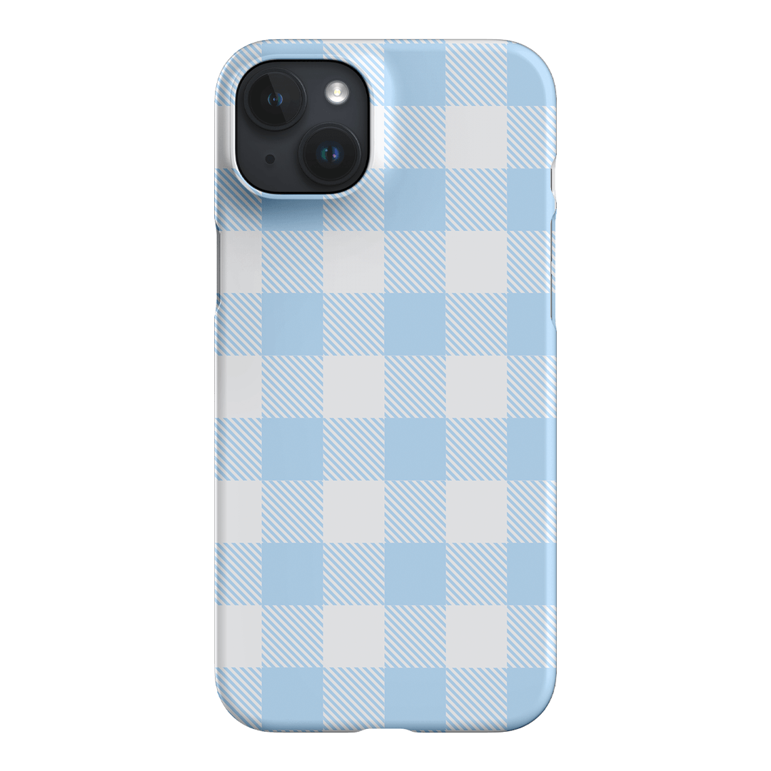 Cloud Plaid Printed Phone Cases iPhone 15 Plus / Snap by The Dairy - The Dairy