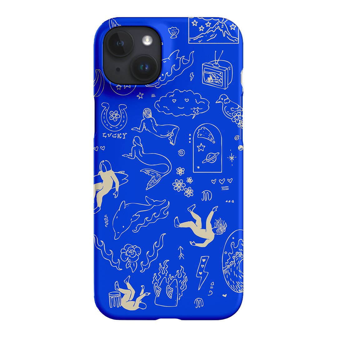 Easty Flash Blue Printed Phone Cases iPhone 15 Plus / Snap by Easty Beasty - The Dairy