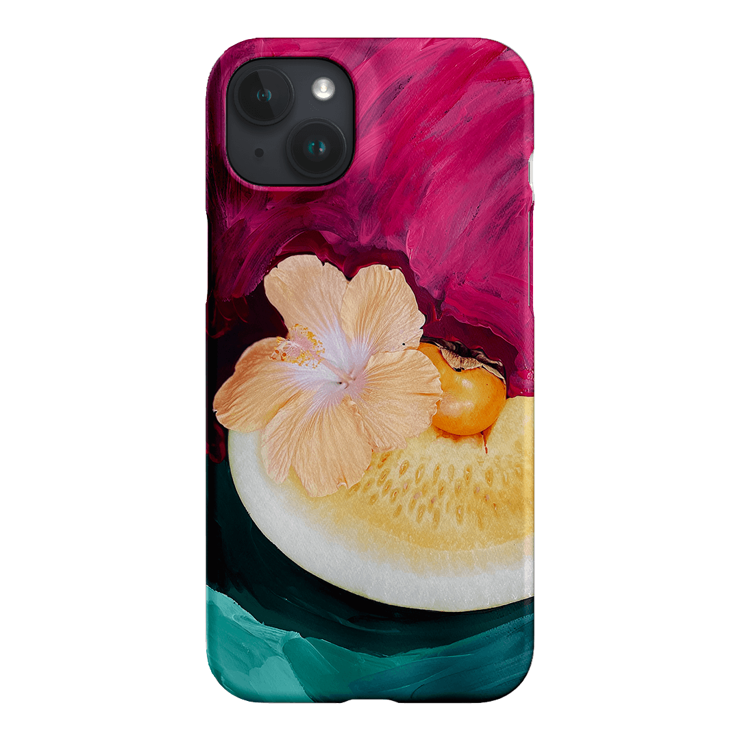 Hibiscus Melon Printed Phone Cases iPhone 15 Plus / Snap by Nicole Nelius - The Dairy