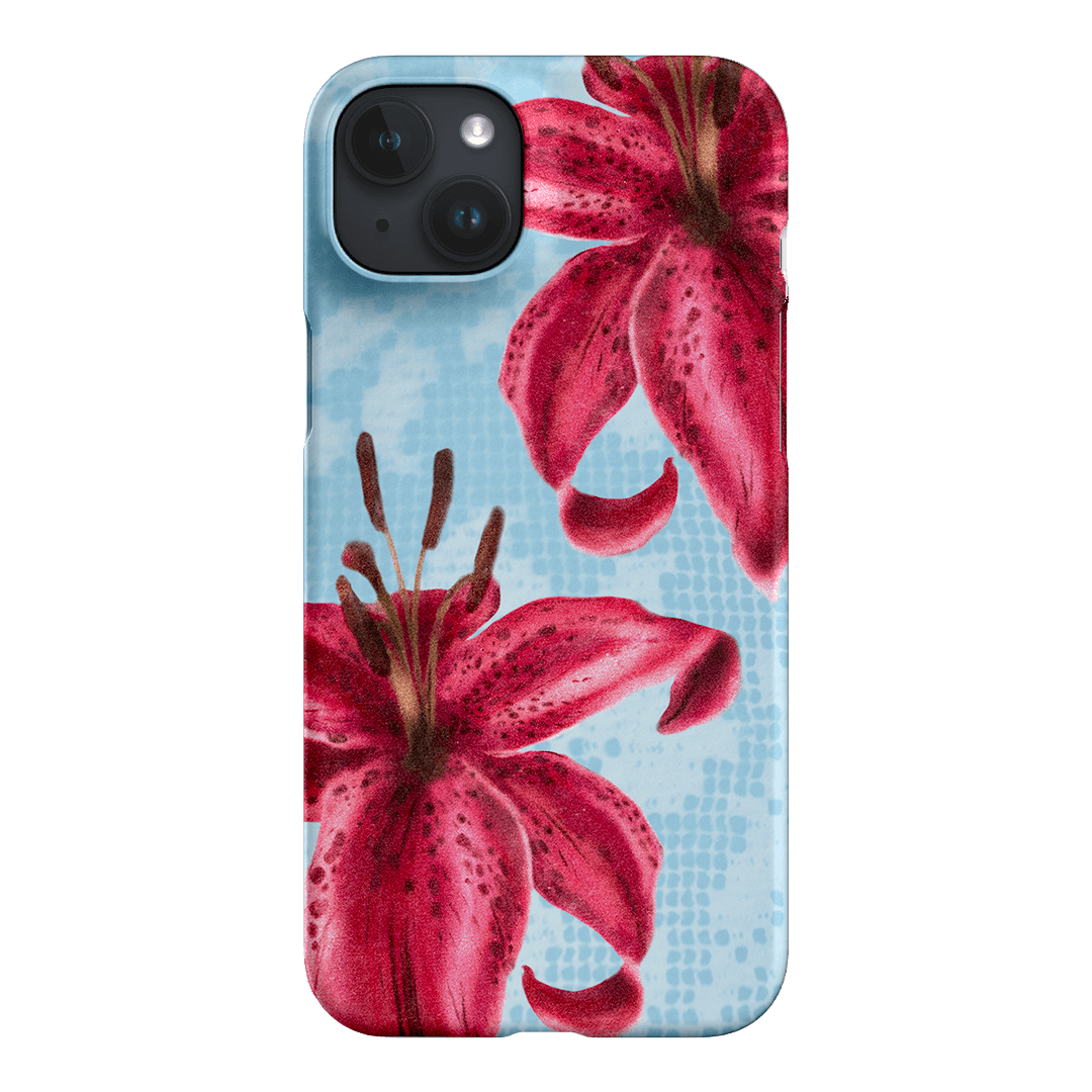 Lillies Printed Phone Cases iPhone 15 Plus / Snap by Sally Hungerford - The Dairy