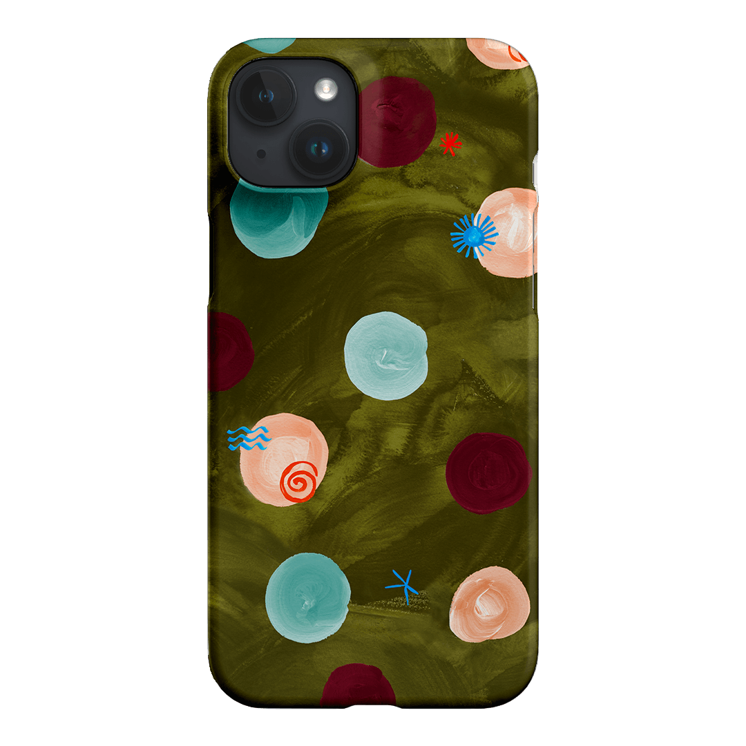 Olive Spot Printed Phone Cases iPhone 15 Plus / Snap by Charlie Taylor - The Dairy