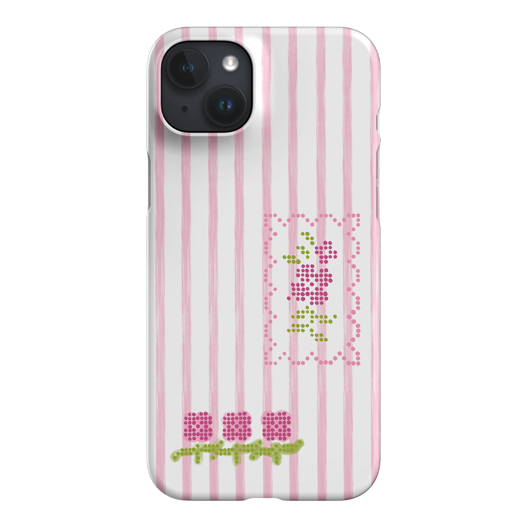 Patchwork Pink Printed Phone Cases iPhone 15 Plus / Snap by Kayla Carr - The Dairy