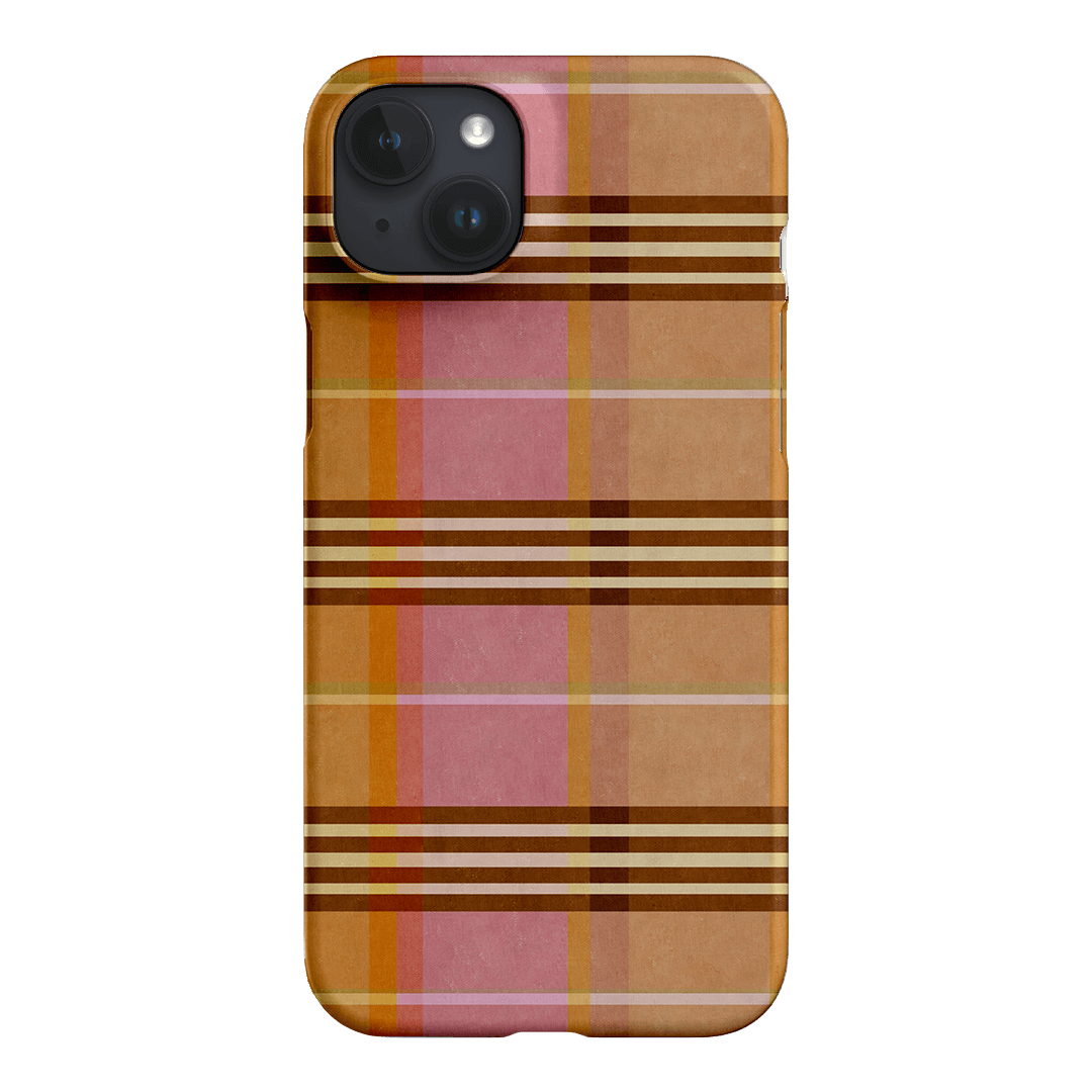 Peachy Plaid Printed Phone Cases iPhone 15 Plus / Snap by Fenton & Fenton - The Dairy