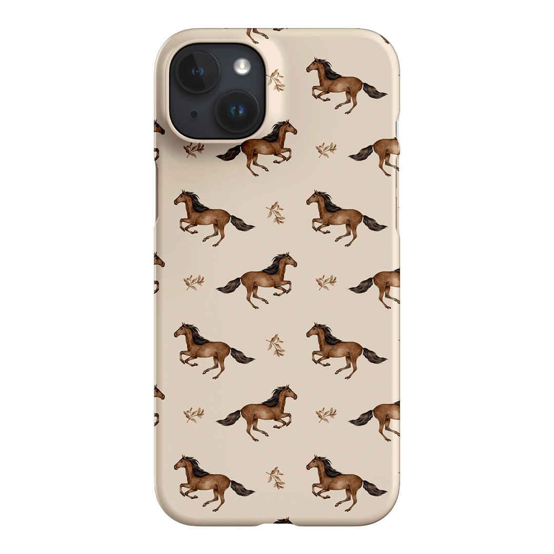 Running Horse Printed Phone Cases iPhone 15 Plus / Snap by Kasiags Art - The Dairy