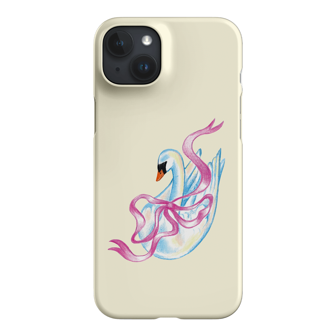 Satin Swan Printed Phone Cases iPhone 15 Plus / Snap by Femke Studio - The Dairy